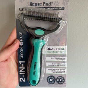 Grooming Rake for Dogs, NWT, Maxpower Planet